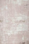 Tapis Wall noué main en laine/fibre bambou rose 250x350 - Toulemonde Bochart