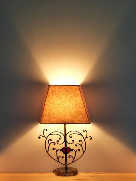 Lampe de chevet Coeur rouge Luminaires decotaime fr