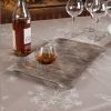 Chemin de table Astrance beige coton enduit ourlé