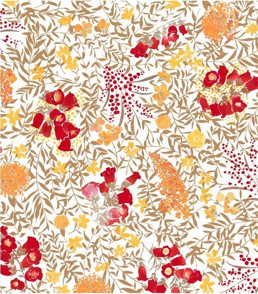Nappe Mimosa rouge coton enduit non ourlée 160x240 - Fleur de Soleil