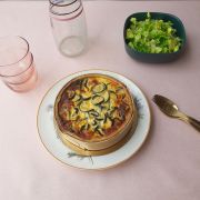 Nappe Pailleté rose coton enduit ourlée ronde Ø160 - Fleur de Soleil