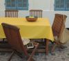 Nappe Unis jaune coton enduit