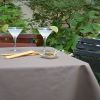 Article associé : Nappe Unis taupe coton enduit