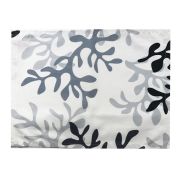 Set de table Corail gris coton enduit ourlé 45x35 - Fleur de Soleil