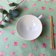 Set de table Ginkgo pistache coton enduit ourlé 45x35 - Fleur de Soleil