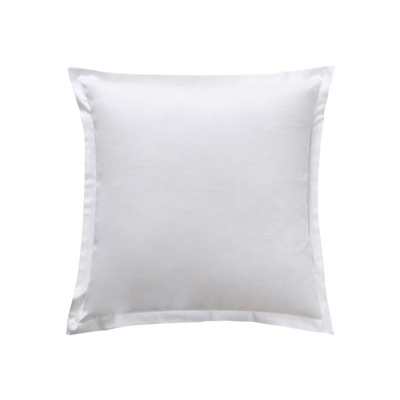 Taie d'oreiller uni Triumph Panna cotta satin de coton 65x65 - Essix Home Collection