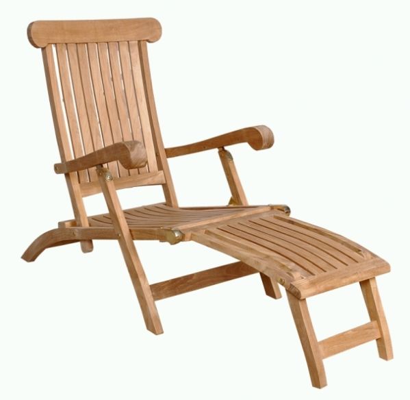 Chaise longue teck Deauville