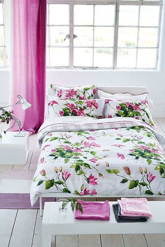 Drap plat Primavera satin de coton 270x300 - Linge de ...