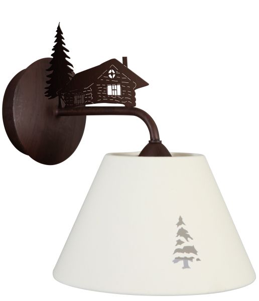 Applique Silhouettes Chalet Sapin