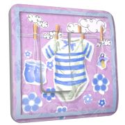 Interrupteur déco Baby Body Bleu double - DKO Interrupteur