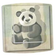 Interrupteur déco Bébé Panda double poussoir - DKO Interrupteur