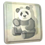 Interrupteur déco Bébé Panda poussoir - DKO Interrupteur