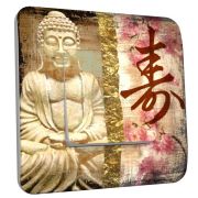 Interrupteur déco Bouddha zen poussoir - DKO Interrupteur