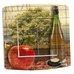 Interrupteur déco Bretagne / Cidre et Pomme double poussoir - DKO Interrupteur