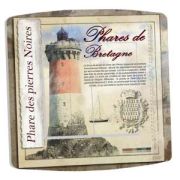 Interrupteur déco Bretagne Phare Pierres Noires double poussoir - DKO Interrupteur