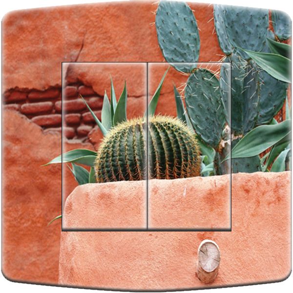 Interrupteur déco Cactus double poussoir - DKO Interrupteur