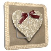 Interrupteur déco Coeur Papier double - DKO Interrupteur