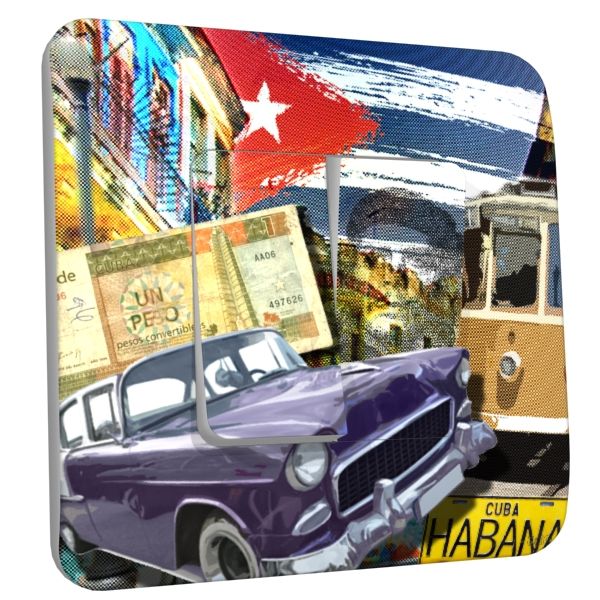 Interrupteur déco Cuba Libre double - DKO Interrupteur