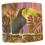 Interrupteur déco Exotique / Toucan double poussoir - DKO Interrupteur