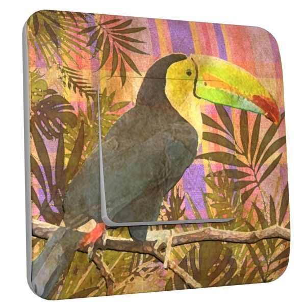 Interrupteur déco Exotique / Toucan simple - DKO Interrupteur