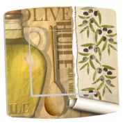 Interrupteur déco Huile Olive Vierge double poussoir - DKO Interrupteur