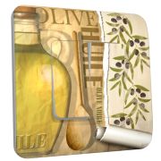 Interrupteur déco Huile Olive Vierge double - DKO Interrupteur