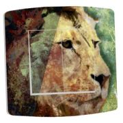 Interrupteur déco Lion double poussoir - DKO Interrupteur
