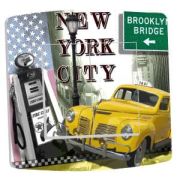 Interrupteur déco NY Yellow cab double poussoir - DKO Interrupteur