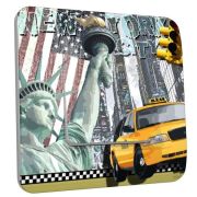 Interrupteur déco New York taxi simple - DKO Interrupteur