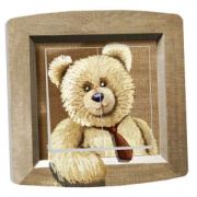 Interrupteur déco Nounours double poussoir - DKO Interrupteur