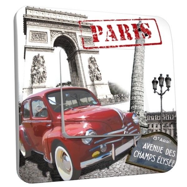 Interrupteur déco Paris Champs Elysées poussoir - DKO Interrupteur