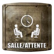 Interrupteur déco Signalétique / Salle d'attente double poussoir - DKO Interrupteur