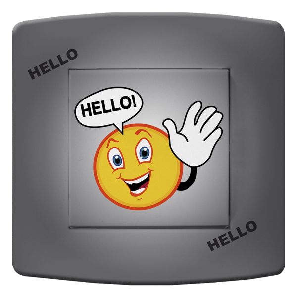 Interrupteur déco Smiley / Hello simple - DKO Interrupteur