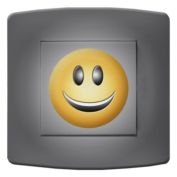 Interrupteur déco Smiley / Rire simple - DKO Interrupteur