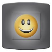 Interrupteur déco Smiley / Rire simple - DKO Interrupteur