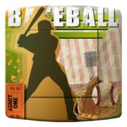 Interrupteur déco Sports / Base Ball simple - DKO Interrupteur