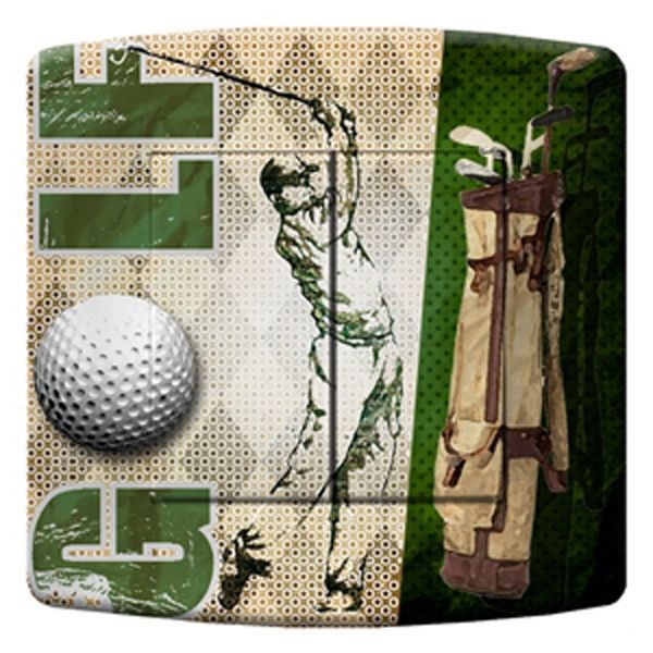 Interrupteur déco Sports / Golf double poussoir - DKO Interrupteur