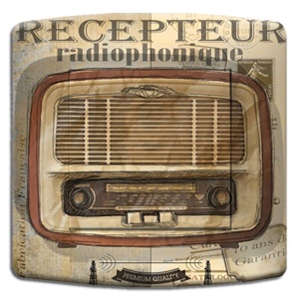 Interrupteur déco Vintage / Récepteur radio poussoir - DKO Interrupteur