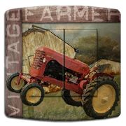 Interrupteur déco Vintage / Vintage Farmer double - DKO Interrupteur