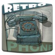 Interrupteur déco Vintage / Vintage Phone poussoir - DKO Interrupteur