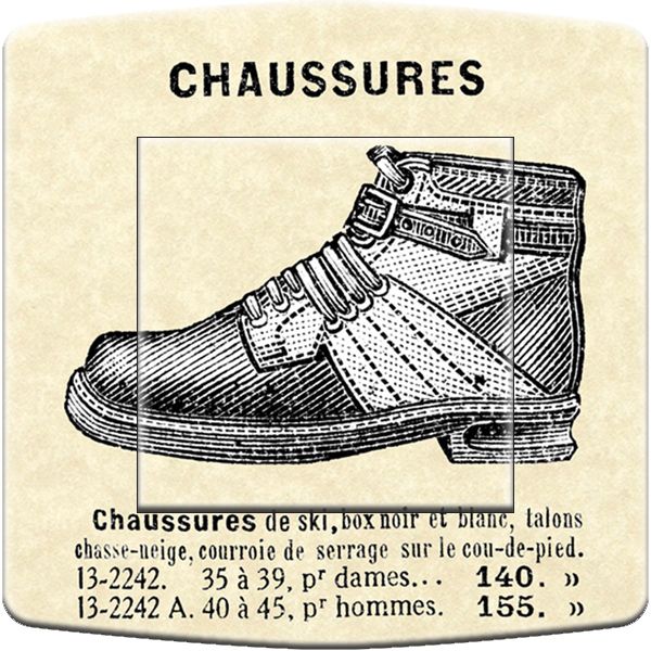 Interrupteur déco chaussures de ski simple - DKO Interrupteur