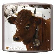 Prise Déco des Cimes / Vache neige RJ45 - DKO Interrupteur