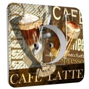 Prise déco Café latte 2 pôles + terre - DKO Interrupteur