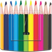 Prise déco Crayons de couleur téléphone - DKO Interrupteur