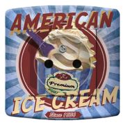 Prise déco Gourmandise / American ice cream 2 pôles + terre - DKO Interrupteur