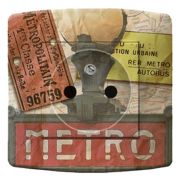 Prise déco Grandes Métropoles / Métro 2 pôles + terre - DKO Interrupteur