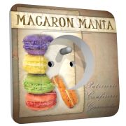 Prise déco Macarons Mania 2 pôles + terre - DKO Interrupteur