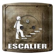 Prise déco Signalétique / Escaliers 2 pôles + terre - DKO Interrupteur