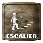 Prise déco Signalétique / Escaliers 2 pôles + terre - DKO Interrupteur