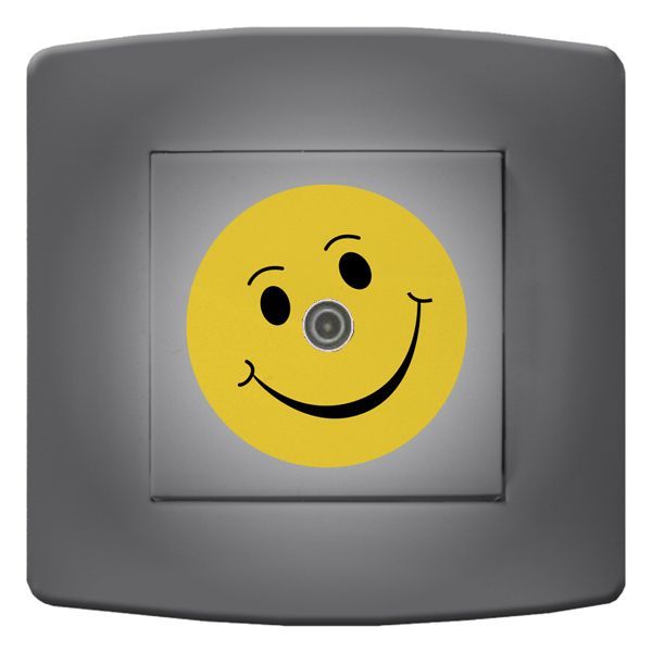 Prise déco Smiley / Sourire TV - DKO Interrupteur
